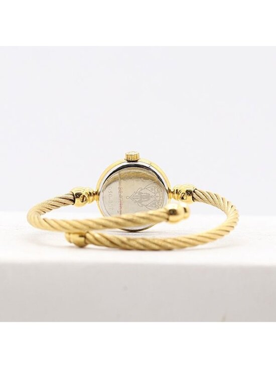 Gucci Bangle Watch Quartz Gold Dial Mtm